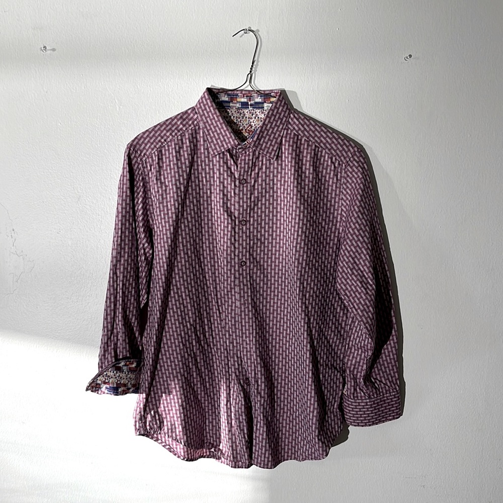 Robert Graham Pink Plaid Dress Shirt
